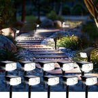 Solar Spot Lights Outdoor Waterproof 10 Pack Cool White