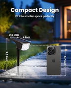 Solar Spot Lights Outdoor Waterproof 12 Pack Cool White, alternate view 2