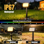 Solar Spot Lights Outdoor Waterproof, 6 Pack, 118 LED Warm White, alternate view 5