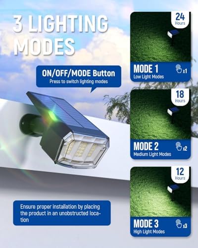 Solar Spot Lights Outdoor Waterproof, 6 Packs, Cool White in Cool White, alternate view 2