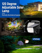 Solar Spot Lights Outdoor Waterproof, 6 Packs, Warm White in Warm White, alternate view 4