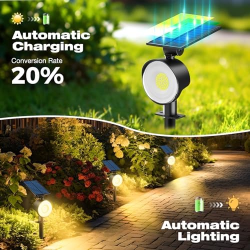 Solar Spot Lights Outdoor Waterproof, Landscape Spotlights, alternate view 4