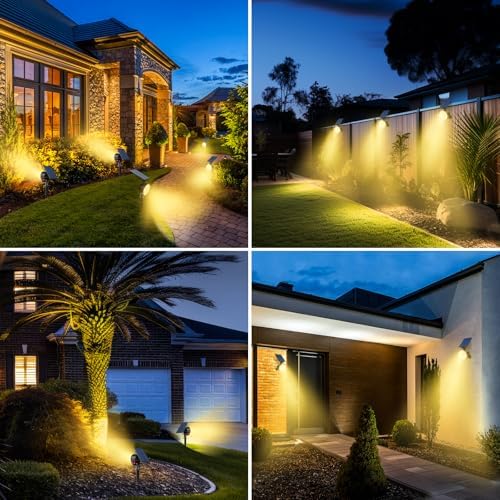Solar Spot Lights Outdoor Waterproof, Landscape Spotlights, alternate view 7