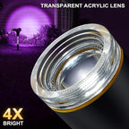 Solar Spot Lights Outdoor Waterproof Purple Lens LED 4 Pack, alternate view 3