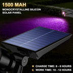 Solar Spot Lights Outdoor Waterproof Purple Lens LED 4 Pack, alternate view 4