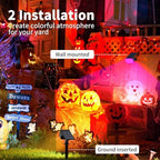 Solar Spot Lights Outdoor Waterproof, Solar Spotlights, 6 Packs, RGB, alternate view 3