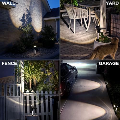 Solar Spot Lights Outdoor Waterproof White Lens LED 4 Pack, alternate view 5