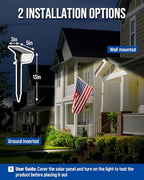 Solar spotlights Outdoor 63 LED 3 Lighting Modes, IP65 Waterproof Lighten Yard Garden House Garage Pathway for, alternate