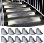 Solar Stair Lights 12 Pack, Solar Step Lights Waterproof IP67