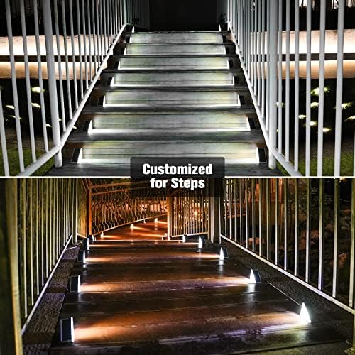 Solar Stair Lights 12 Pack, Solar Step Lights Waterproof IP67, alternate view 3