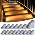 Solar Stair Lights 16 Pack, Solar Step Lights Outdoor Waterproof