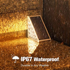 Solar Stair Lights 16 Pack, Solar Step Lights Outdoor Waterproof, alternate view 4