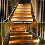 Solar Stair Lights 24 Pack, Solar Step Lights Outdoor Waterproof, alternate view 3