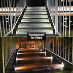 Solar Stair Lights 6 Pack, Solar Step Lights Waterproof IP67, alternate view 3