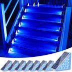 Solar Stair Lights 8 Pack, Solar Step Lights Outdoor Waterproof