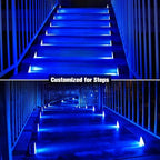 Solar Stair Lights 8 Pack, Solar Step Lights Outdoor Waterproof, alternate view 3