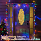 Solar String Lights Outdoor Waterproof, 2 Packs Each 33ft 100 LED Multicolor Lights, 8 Modes Twinkle Light for, alternate