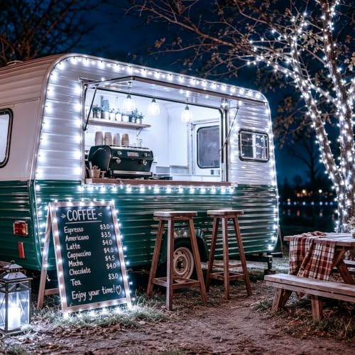 Solar String Lights Outdoor Waterproof, 2 Packs Each 33ft 100 LED White Lights, 8 Modes Twinkle Light for, alternate view 4