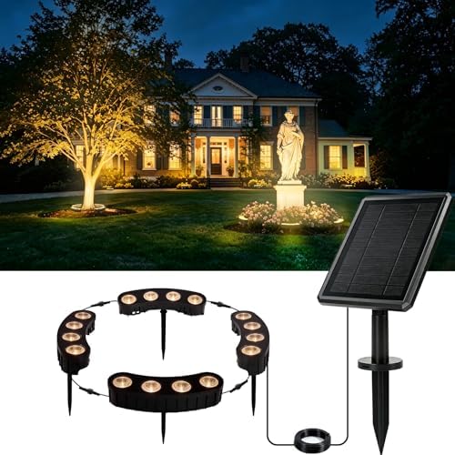 Solar Tree Lights, Upgraded High Lumen Solar Tree Spot Lights