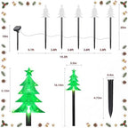Solar Tree Pathway Lights Outdoor Christmas Decorations, 5 PCS, alternate view 2