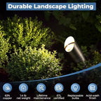 Solid Brass Landscape Lighting, 12V Heavy Duty Low Voltage Landscape Spotlights, LED Spot Lights for Outdoor, alternate view