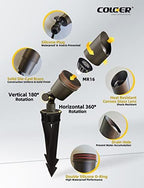 Solid Brass Landscape Spotlights 1 Pack with 5W MR16 (101B Bronze), alternate view 3
