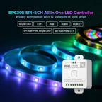 SP630E 12-in-1 Bluetooth LED Controller with Mic, DC5V/12V/24V, alternate view 2