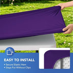 Spandex 6ft Table Cover Fitted-Elastic Outdoor Picnic Table Cloths, alternate view 4