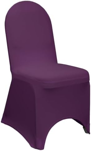 Spandex Banquet Chair Cover - Eggplant, Wedding Slip Covers, Premium Quality Chair Cover