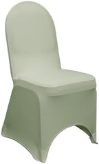 Spandex Banquet Chair Cover - Sage, Stretch Fitted Banquet Upholstered Chair Seat Cushion Cover, Removable