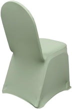 Spandex Banquet Chair Cover - Sage, Stretch Fitted Banquet Upholstered Chair Seat Cushion Cover, Removable, alternate view 4