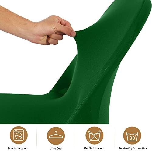 Spandex Chair Covers, 6 PCS Folding Chair Covers, Universal Fitted Chair Slipcovers for Wedding, Party, Banquet, alternate