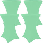 Spandex Cocktail Table Covers 4 Pack, Elastic Fitted Stretch Table Cloth, Round High Top Tablecloths for Bar
