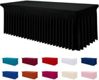 Spandex Elastic Fitted Table Cloth Skirt for 3FT Rectangle Table