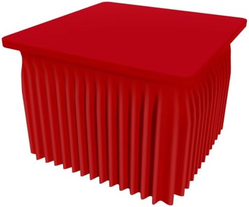 Spandex Elastic Fitted Table Cloth Skirt for 3FT Square Table