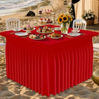 Spandex Elastic Fitted Table Cloth Skirt for 3FT Square Table, alternate view 2