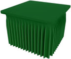 Spandex Elastic Fitted Table Cloth Skirt for 4FT Square Table