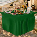 Spandex Elastic Fitted Table Cloth Skirt for 4FT Square Table, alternate view 2