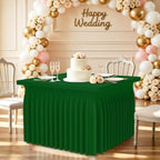 Spandex Elastic Fitted Table Cloth Skirt for 4FT Square Table, alternate view 6