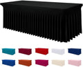 Spandex Elastic Fitted Table Cloth Skirt for 5FT Rectangle Table