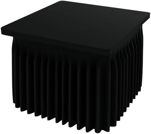 Spandex Elastic Fitted Table Cloth Skirt for 5FT Square Table