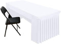 Spandex Open Back Tablecloth, Elastic Fitted Stretch Tablecloth for 4FT Rectangle Tables, Waterproof Washable