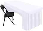 Spandex Open Back Tablecloth, Elastic Fitted Stretch Tablecloth for 4FT Rectangle Tables, Waterproof Washable