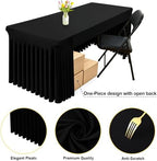 Spandex Open Back Tablecloth, Elastic Fitted Stretch Tablecloth for 5FT Rectangle Tables, Waterproof Washable, alternate view