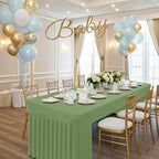 Spandex Open Back Tablecloth, Elastic Fitted Stretch Tablecloth for 6FT Rectangle Tables, Waterproof Washable, alternate view
