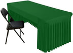Spandex Open Back Tablecloth, Elastic Fitted Stretch Tablecloth for 6FT Rectangle Tables, Waterproof Washable
