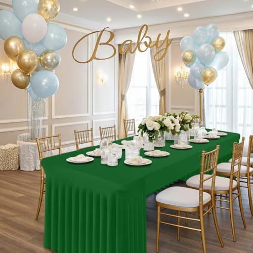Spandex Open Back Tablecloth, Elastic Fitted Stretch Tablecloth for 6FT Rectangle Tables, Waterproof Washable, alternate view