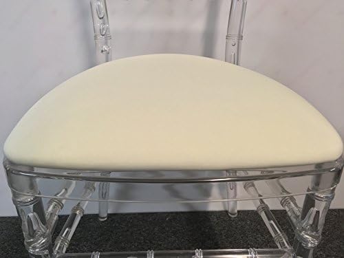 Spandex Slipcover for Hard Chiavari Cushion 100 Pack (Ivory) in Ivory