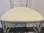 Spandex Slipcover for Hard Chiavari Cushion 100 Pack (Ivory) in Ivory