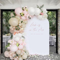 Spandex Wedding Arch Stand Cover - 4FT Round Top Elastic Backdrop Cover for Bridal Shower, Birthday, Baby Shower